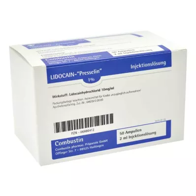 LIDOCAIN PRESSELIN 1 % injeksjonsvæske, oppløsning, 100X2 ml