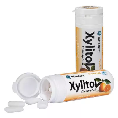 MIRADENT Xylitol tyggegummi frukt, 30 stk