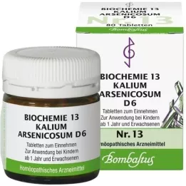 BIOCHEMIE 13 Kalium arsenicosum D 6 tabletter, 80 stk