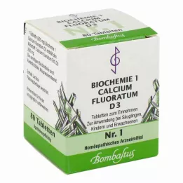BIOCHEMIE 1 Calcium fluoratum D 3 tabletter, 80 stk