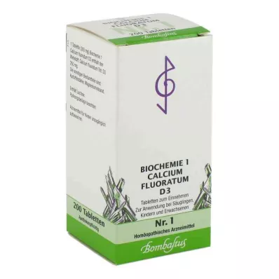 BIOCHEMIE 1 Calcium fluoratum D 3 tabletter, 200 stk