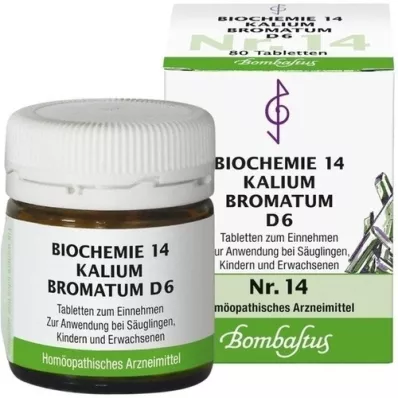 BIOCHEMIE 14 Kalium bromatum D 6 tabletter, 80 stk