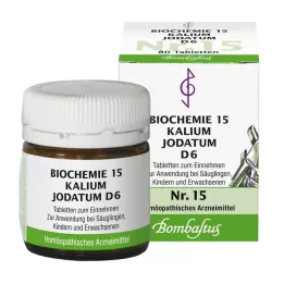 BIOCHEMIE 15 Kalium jodatum D 6 tabletter, 80 stk