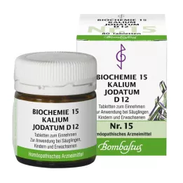 BIOCHEMIE 15 Kalium jodatum D 12 tabletter, 80 stk