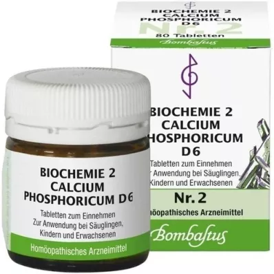 BIOCHEMIE 2 Kalsiumfosforicum D 6 tabletter, 80 stk