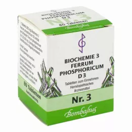 BIOCHEMIE 3 Ferrum phosphoricum D 3 tabletter, 80 stk