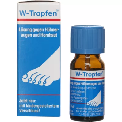 W-TROPFEN Oppløsning mot liktorn+korn, 10 ml