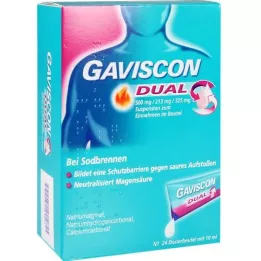 GAVISCON Dual 500 mg/213 mg/325 mg Suspens.i pose, 24X10 ml
