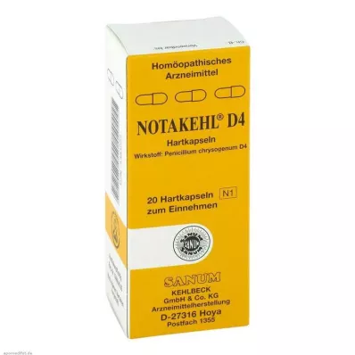 NOTAKEHL D 4 kapsler, 20 kapsler NOTAKEHL D 4 kapsler, 20 kapsler