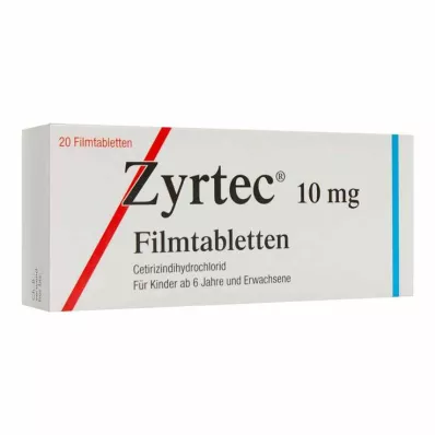 ZYRTEC Filmdrasjerte tabletter, 20 stk