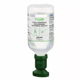 PLUM NaCl-øyeskylleløsning med øyekopp, 500 ml