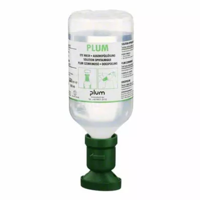 PLUM NaCl-øyeskylleløsning med øyekopp, 500 ml