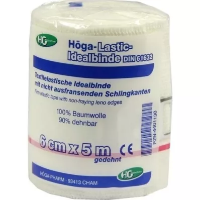 HÖGA-LASTIC Ideal bandasje 6 cmx5 m. cellofan, 1 stk