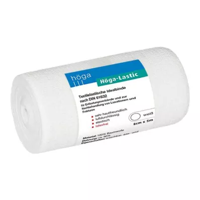 HÖGA-LASTIC Idealbandasje 8 cm x 5 m. cellofan, 1 stk