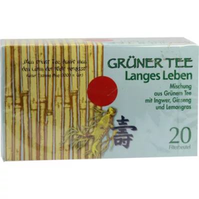 GRÜNER TEE+Ingefær+Ginseng filterposer, 20 stk