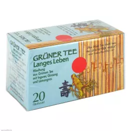 GRÜNER TEE+Ingefær+Ginseng filterposer, 20 stk