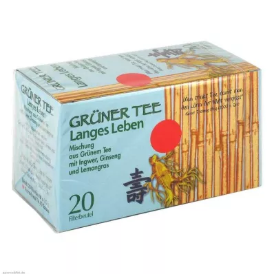 GRÜNER TEE+Ingefær+Ginseng filterposer, 20 stk