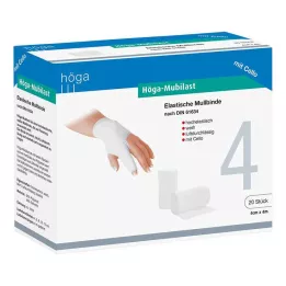 HÖGA-MUBILAST Fikseringsbandasje 4 cmx4 m. cellofan, 1 stk