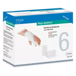 HÖGA-MUBILAST Fikseringsbandasje 6 cmx4 m. cellofan, 1 stk