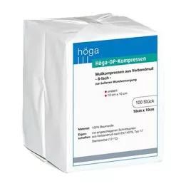 HÖGA-KOMPRESSEN OP 10x10 cm usteril 8x, 100 stk