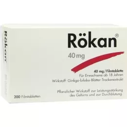 RÖKAN 40 mg filmdrasjerte tabletter, 200 stk