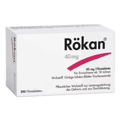 RÖKAN 40 mg filmdrasjerte tabletter, 200 stk
