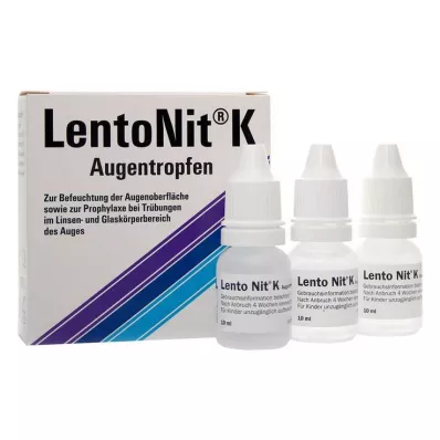 LENTO NIT K Øyedråper, 3X10 ml