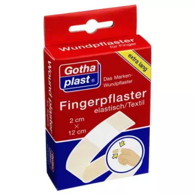 GOTHAPLAST Fingerbandasje 2x12 cm elastisk, 5X2 stk GOTHAPLAST Fingerbandasje 2x12 cm elastisk, 5X2 stk