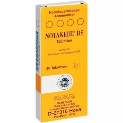 NOTAKEHL D 5 tabletter, 20 stk