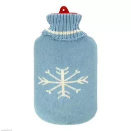 WÄRMFLASCHE Gummi 2 l m. rullekrageovertrekk, 1 stk