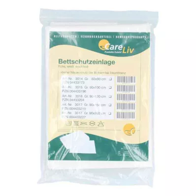 BETTSCHUTZEINLAGE Folie 60x90 cm hvit, 1 stk