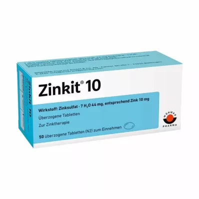 ZINKIT 10 belagte tabletter, 100 stk ZINKIT 10 belagte tabletter, 100 stk