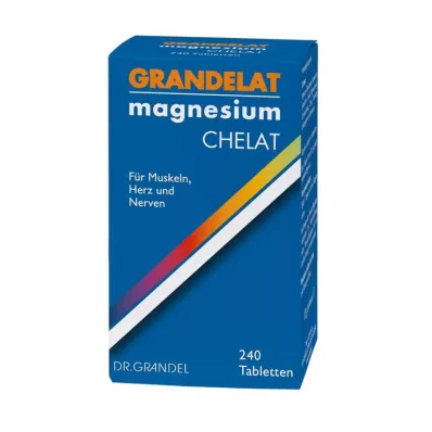 GRANDELAT MAG 60 MAGNESIUM tabletter, 240 stk GRANDELAT MAG 60 MAGNESIUM tabletter, 240 stk