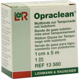 OPRACLEAN Gazebind for tampong med jodoform 1 cm x 5 m, 1 stk