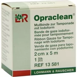 OPRACLEAN Gasbind for tampong med jodoform 2 cm x 5 m, 1 stk