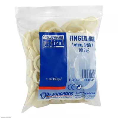 FINGERLING OP Latex størrelse 4 rullet, 100 stk FINGERLING OP Latex størrelse 4 rullet, 100 stk