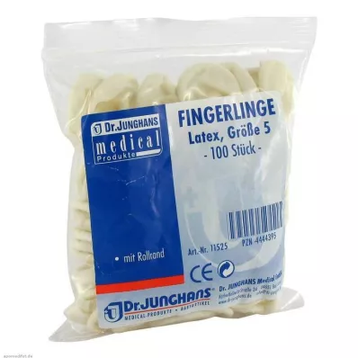 FINGERLING OP Latex størrelse 5 rullet, 100 stk FINGERLING OP Latex størrelse 5 rullet, 100 stk