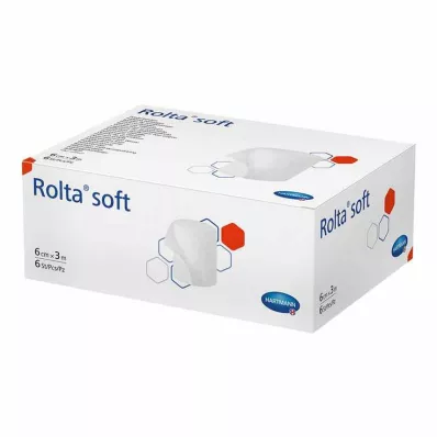 ROLTA myk syntetisk bomullsbandasje 6 cmx3 m, 6 stk ROLTA myk syntetisk bomullsbandasje 6 cmx3 m, 6 stk