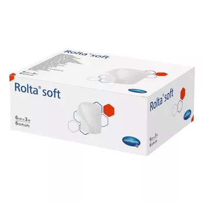 ROLTA myk syntetisk bomullsbandasje 10 cmx3 m, 6 stk