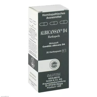 ALBICANSAN D 4 kapsler, 20 kapsler