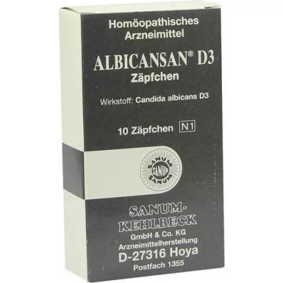 ALBICANSAN D 3 stikkpiller, 10 stk