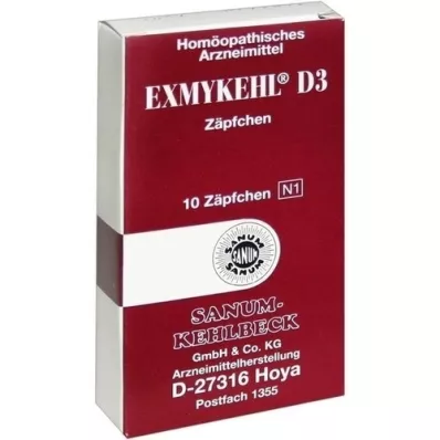 EXMYKEHL D 3 stikkpiller, 10 stk
