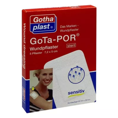 GOTA-POR Sårplaster 5x7,2 cm sterilt, 5 stk GOTA-POR Sårplaster 5x7,2 cm sterilt, 5 stk