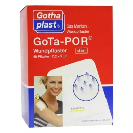 GOTA-POR Sårplaster 5x7,2 cm sterilt, 50 stk
