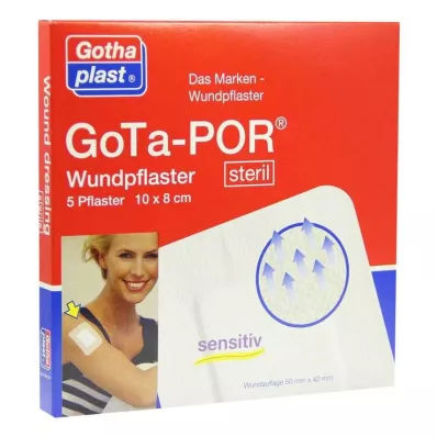 GOTA-POR Sårplaster sterilt 80x100 mm, 5 stk