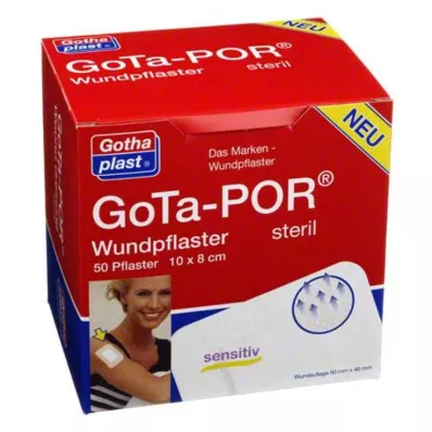 GOTA-POR Sårplaster sterilt 80x100 mm, 50 stk