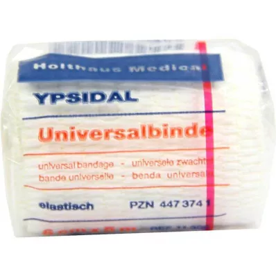 UNIVERSALBINDE Ypsidal 6 cmx5 m i cellegass, hvit, 1 stk