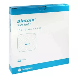 BIATAIN Skumbandasje 10x10 cm forsiktig selvklebende, 5 stk