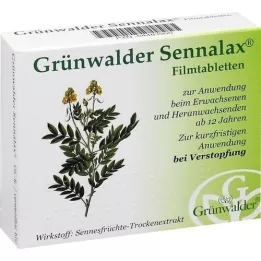 GRÜNWALDER Sennalax filmdrasjerte tabletter, 30 stk