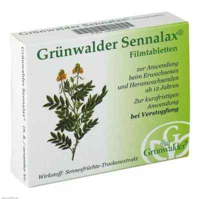 GRÜNWALDER Sennalax filmdrasjerte tabletter, 30 stk GRÜNWALDER Sennalax filmdrasjerte tabletter, 30 stk